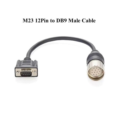 M23 12Pin to DB9 Male Cable M23 Female to 9Pin D Sub DB9/RS232 Actuator Encoder Cable Compatible Baumer in Kuwait
