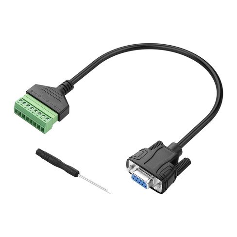 DB9 RS232 Female to 8 Pin Screw Solderless Terminal Extension Cable for Extended Use of Computer Hosts or Display Devices via Network Cable(0.3M) in Kuwait