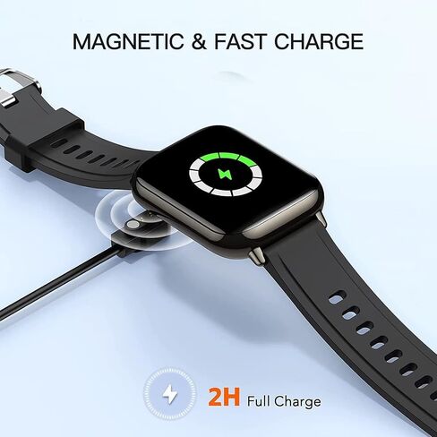 2Pack 2-Pin Universal USB Data Charging Cable Magnetic Charger Compatible with Willful IP68/SW021/SW025/SW01/SW023/ID205U/Umidigi Uwatch 3 Sport Watch Magnetic Charger Power Supply Wire Dock Stand in Kuwait