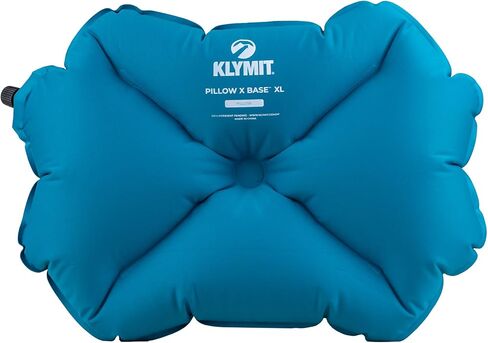 Klymit Pillow X Base XL - Ocean Depths | Lightweight & Quickly Inflatable Travel Pillow | Perfect for Airplanes, Backpacking, Hammocks, and Camping in Kuwait