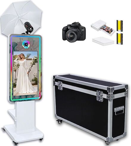 Mirror Photo Booth Machine with 32inch Touch Screen Selfie Photo Booth in Saudi Arabia