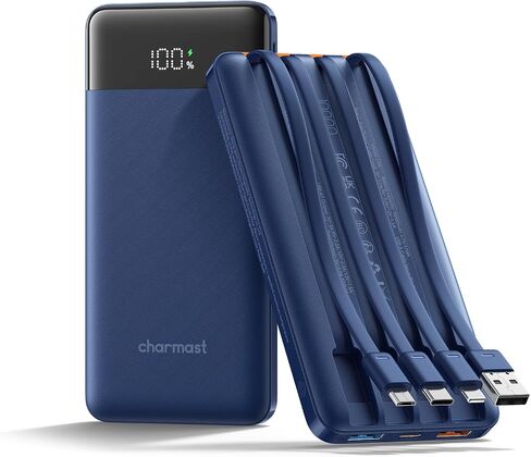 charmast Portable Charger Fast Charging,Built-in 4 Cables,6 Outs & 4 Inputs in Kuwait