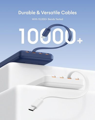 charmast Portable Charger Fast Charging,Built-in 4 Cables,6 Outs & 4 Inputs in Kuwait