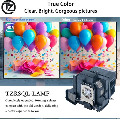 جودة A+ لـ Epson ELPLP92 BrightLink 697Ui BrightLink 696Ui 698 BrightLink Pro 1440Ui 1450Ui 1460Ui EB-1440Ui EB-1440UT EB-1450U V13H010L92 مصباح ضوئي بديل مع مبيت in Kuwait