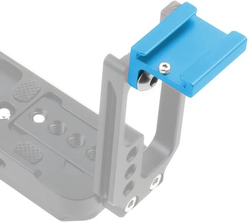 Camera Cold Shoe Mount Adapter 90 Degree Angled for DSLR Attach to Side Cage Connector Release L Bracket Plate Mounting Screws in Kuwait