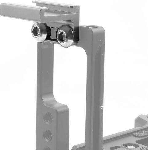 Camera Cold Shoe Mount Adapter 90 Degree Angled for DSLR Attach to Side Cage Connector Release L Bracket Plate Mounting Screws in Kuwait
