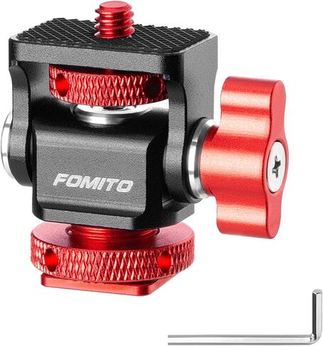 FOMITO Metal Camera Monitor Mount with 1/4" Serew and Cold Shoe in Saudi Arabia