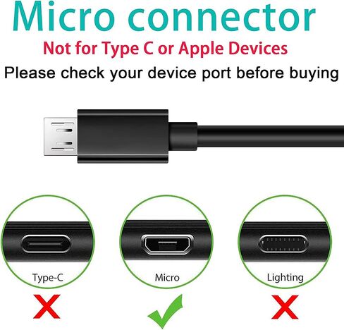 5 Ft Micro USB Fast Charger Cable Fit for Old Moto Phone Adapter Power Cord in Kuwait