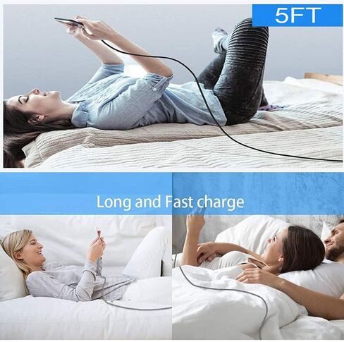 5 Ft Micro USB Fast Charger Cable Fit for Old Moto Phone Adapter Power Cord in Kuwait