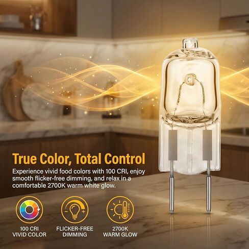 WB08X10057 Light Bulb Fit for GE Microwave Oven 120V 50W Halogen Bulb Lamp Night/Stove/Surface Light Replaces WB08X10051 2PCS in Saudi Arabia