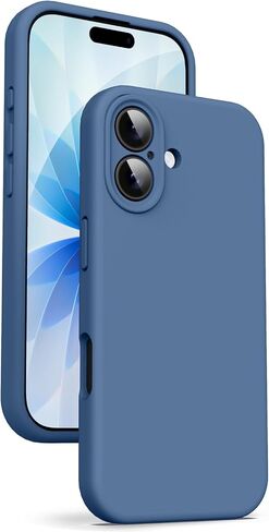 Supdeal Liquid Silicone Case for iPhone 12 Mini, [Camera Protection] [Anti Fingerprint] [Wireless Charging] 4 Layer Phone Case Protective Cover, Built-in Microfiber Case Cover, 5.4", Black in Kuwait