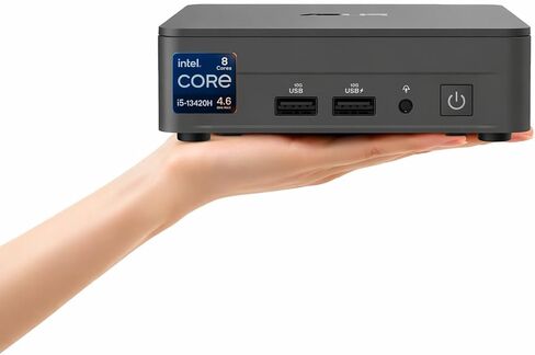 ASUS NUC 13 Pro Business Mini Desktop Computer 13th Intel Core i5 (Up to 4.6GHz), 16GB RAM, 512GB SSD PCIe, HDMI 2.1, 2 Thunderbolt, Wi-Fi 6E, Bluetooth 5.3, Ultra-Quiet Design, Windows 11 in Kuwait