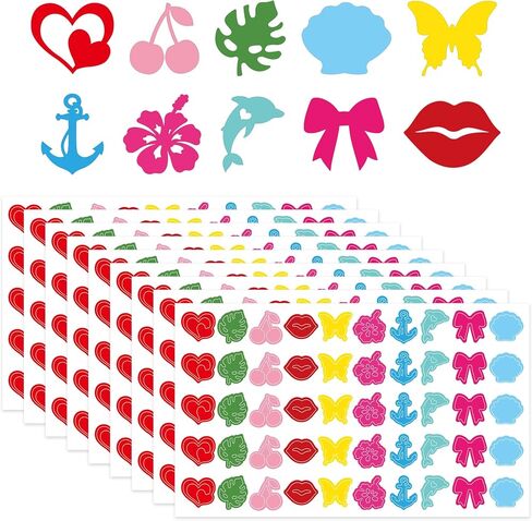 Hawaiian Tanning Bed Stickers, Body Art Decals for Women Sunbathing in Kuwait