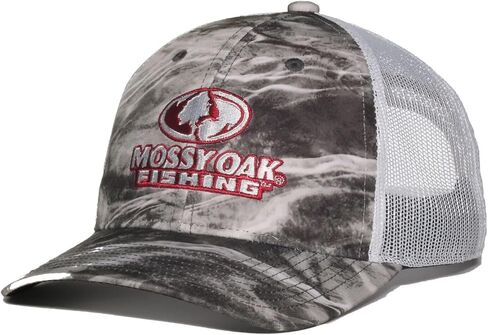 Mossy Oak Elements Agua Manta Pro Round Structured Fishing Trucker Hat in Kuwait