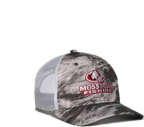 Mossy Oak Elements Agua Manta Pro Round Structured Fishing Trucker Hat in Kuwait