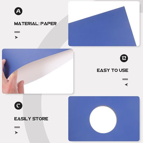 HOMSFOU 4pcs Blue Paper Vinyl Record Outer Sleeves for 12-inch Vinyl Records Prevents Dirt and Scuff Marks and Housewarming Gifts in Kuwait