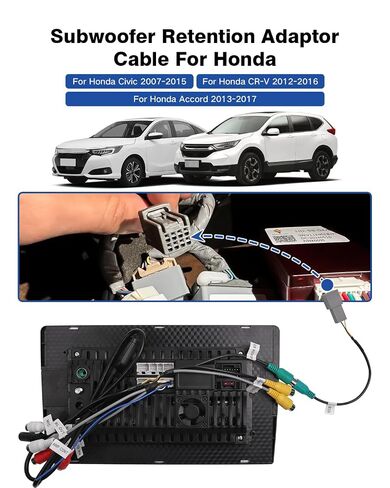 8-Pin Car Subwoofer Adapter for Honda Civic Accord CRV 2012-2016 in Saudi Arabia