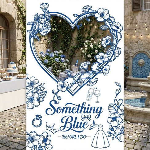 EUOYUFO Something Blue Before i Do Bridal Shower Photo Booth Props Something Blue Before i Do Bridal Shower Decorations for Woman Girl Bachelorette Wedding Engagement Party in Saudi Arabia