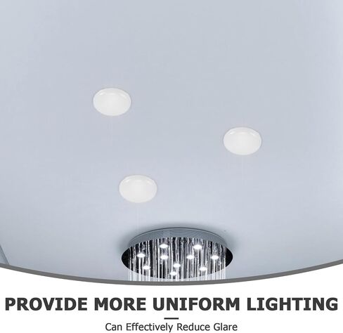 6pcs White Plastic Lampshade Diffuser Sheet for Ceiling Light Fixture in Kuwait