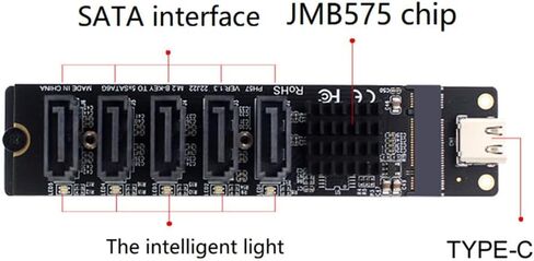 SATA Expansion Card to SATA3.0 5-Port USB10G 6Gbps Cable Included in Kuwait