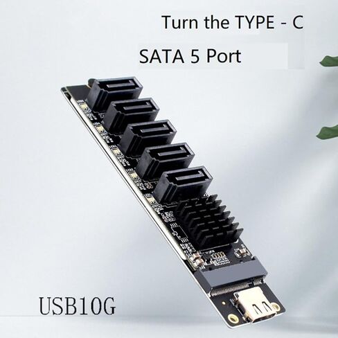 SATA Expansion Card to SATA3.0 5-Port USB10G 6Gbps Cable Included in Kuwait