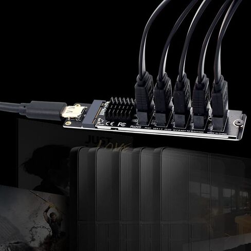 SATA Expansion Card to SATA3.0 5-Port USB10G 6Gbps Cable Included in Kuwait
