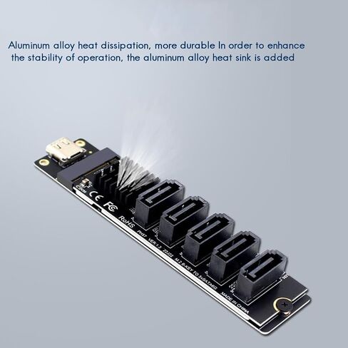 SATA Expansion Card to SATA3.0 5-Port USB10G 6Gbps Cable Included in Kuwait