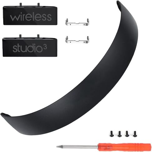Beat Studio 3 Headband and Hinge Same as the OEM Arch Band + Hinges Parts Replacement for Beats by Dre Studio3/A1914, Studio2 Wired/Wireless (B0500/B0501), Studio Pro/A2924 Headphones (Black) in Kuwait