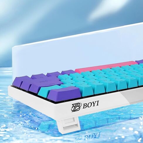 BOYI Wired 60% Mechanical Gaming Keyboard,Mini RGB Cherry MX Switch PBT Keycaps NKRO Programmable Type-C Keyboard for Gaming and Working (Joker Color,Cherry MX Red Switch) in Saudi Arabia