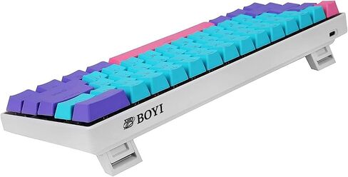 BOYI Wired 60% Mechanical Gaming Keyboard,Mini RGB Cherry MX Switch PBT Keycaps NKRO Programmable Type-C Keyboard for Gaming and Working (Joker Color,Cherry MX Red Switch) in Saudi Arabia