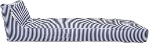 SUNNYLiFE Le Weekend Luxe Lie-On Lounger, Navy, PVC/Polyester, 70.87 x 33.46 x 19.69 inches, 8.38 lbs in Saudi Arabia
