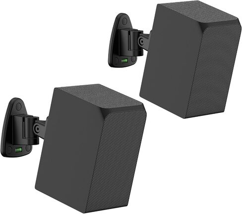 tiebutie Speaker Wall Mounts Pair for Vizio Rear Speaker Mounts - Swivel & Tilt Wall Mount Bracket for V20x-J8, SV510X-08 and Most Vizio Surround Sound Speaker Mounts WR Keyhole & Thread Hole in Saudi Arabia