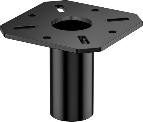 Metal 35mm Speaker Pole Adapter for DJ/PA Speaker Pole - 4.13"x4.13" Speaker Stand Top Hat with Screws for Easy to Install Speaker Stand Top Bracket for 35mm Pole Mount Adapter, 1 Pack in Saudi Arabia