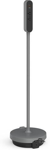 Mobile Charging Tower 5 AC Outlets 4 USB Ports 10ft Retractable Power Cord in Kuwait