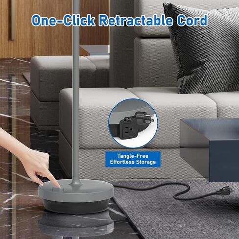 Mobile Charging Tower 5 AC Outlets 4 USB Ports 10ft Retractable Power Cord in Kuwait