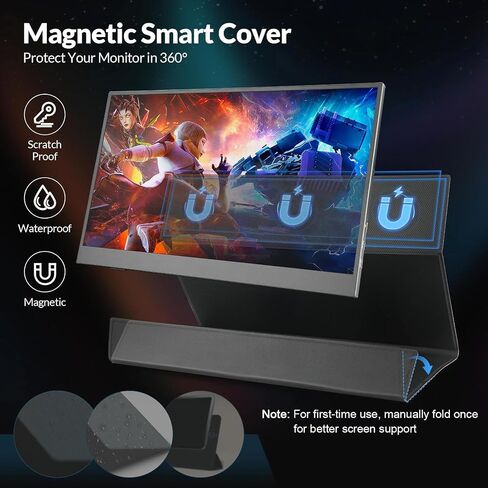 16" 2.5K 144Hz Portable Gaming Monitor 16:10 HDR Eye Careful,100% sRGB QHD2560x1600 Ultra-clear IPS Portable Monitor for Laptop with Built-in Speakers,External Second Screen for PC Phone Game Console in Saudi Arabia