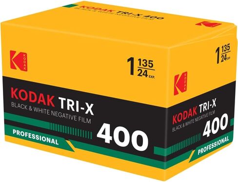 Kodak Professional Tri-X 400 Black & White Negative Film | 35mm Roll Film, 2 Rolls | 24 Exposure Each & Cloth in Kuwait