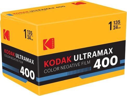 Kodak Eastman UltraMax 400 Color Negative Film | 35mm Roll Film, 24 Exposures | 3-Pack & Cloth in Kuwait