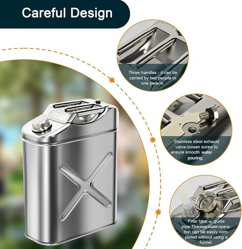 5 Gallon Stainless Steel Water Container for Camping, Leak-Proof in Saudi Arabia