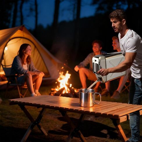 5 Gallon Stainless Steel Water Container for Camping, Leak-Proof in Saudi Arabia