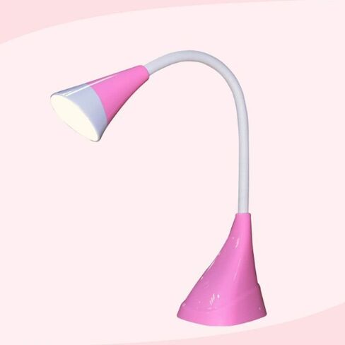 LED Eye Protection Table Lamp Dimmable USB Rechargeable Touch Switch Bedroom Reading Light Elegant Soft Eye Protection (Color : Gray) (Pink) in Kuwait