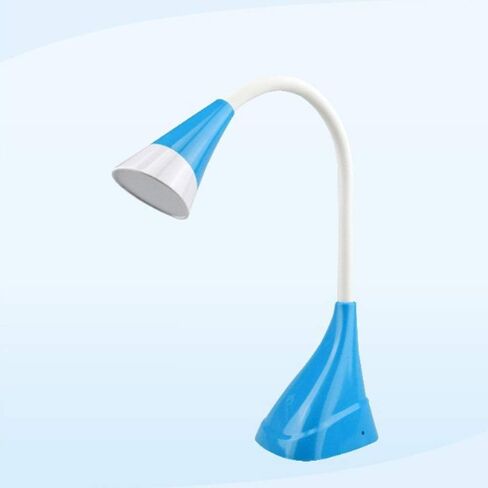 LED Eye Protection Table Lamp Dimmable USB Rechargeable Touch Switch Bedroom Reading Light Elegant Soft Eye Protection (Color : Gray) (Blue) in Kuwait