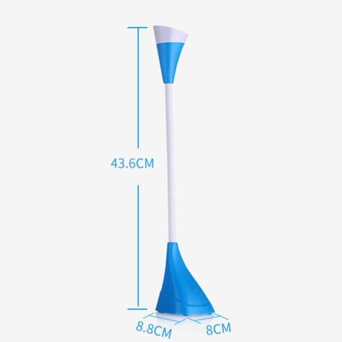 LED Eye Protection Table Lamp Dimmable USB Rechargeable Touch Switch Bedroom Reading Light Elegant Soft Eye Protection (Color : Gray) (Blue) in Kuwait