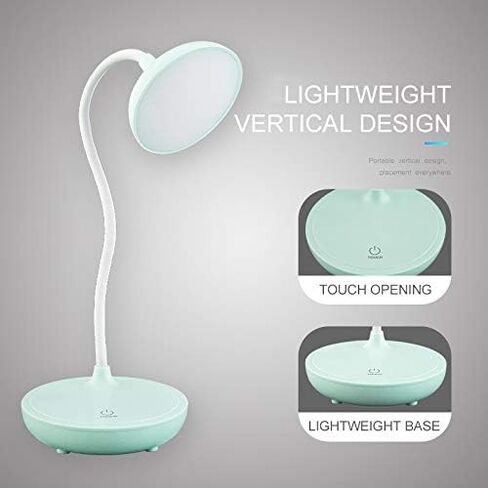 LED Studying Lamps USB Charging 3 Modes Dimming Table Lamp for Children Kids Reading Study Touch Switch Reading Study Light (Color : D) (A) in Kuwait