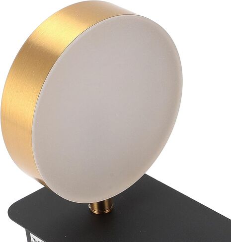 ViaGasaFamido LED Bedside Wall Lamp, Adjustable Metal Reading Light with USB Charging Port, 3 Color Temperature Rotatable Wall Mounted Light for Bedroom Living Room Sofa in Kuwait