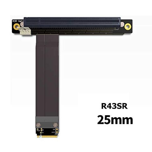 M.2 NGFF NVMe Key M Extender Cable to PCIE x16 Graphics Card Riser Adapter 16x PCI-e PCI-Express for M2 2230 2242 2260 2280 (25cm) in Kuwait