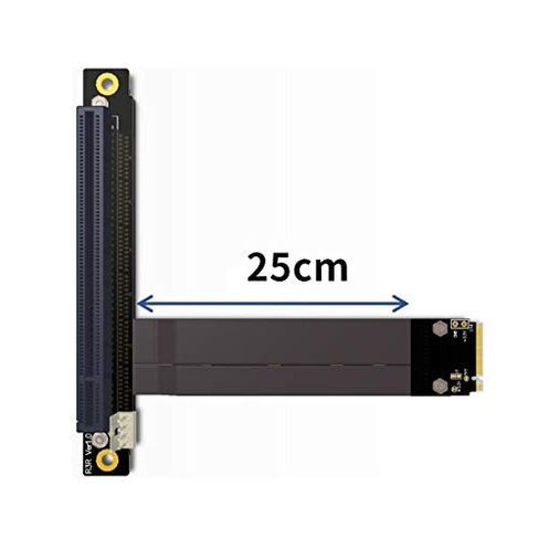 M.2 NGFF NVMe Key M Extender Cable to PCIE x16 Graphics Card Riser Adapter 16x PCI-e PCI-Express for M2 2230 2242 2260 2280 (25cm) in Kuwait