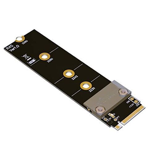 M.2 NGFF NVMe Key M Extender Cable to PCIE x16 Graphics Card Riser Adapter 16x PCI-e PCI-Express for M2 2230 2242 2260 2280 (25cm) in Kuwait