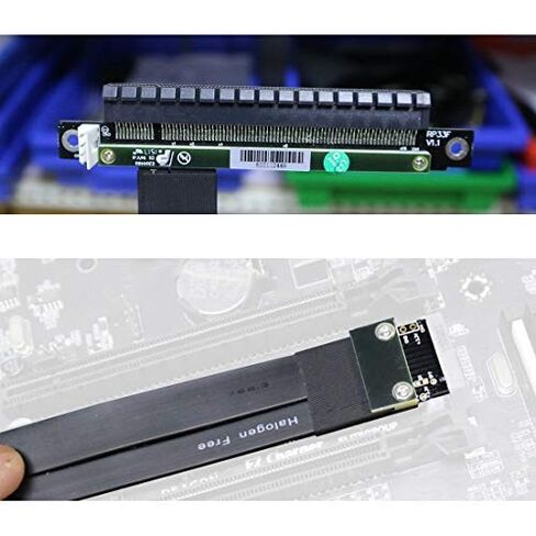 M.2 NGFF NVMe Key M Extender Cable to PCIE x16 Graphics Card Riser Adapter 16x PCI-e PCI-Express for M2 2230 2242 2260 2280 (25cm) in Kuwait