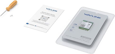 WAVLINK WiFi 6E Wireless Card with Bluetooth 5.3, 2026 Tri-Band AXE5400 NGW Network Card, Intel AX210, Ultra-Low Latency, Support Windows 10/11 (64bit), Linux, M.2/NGFF in Kuwait